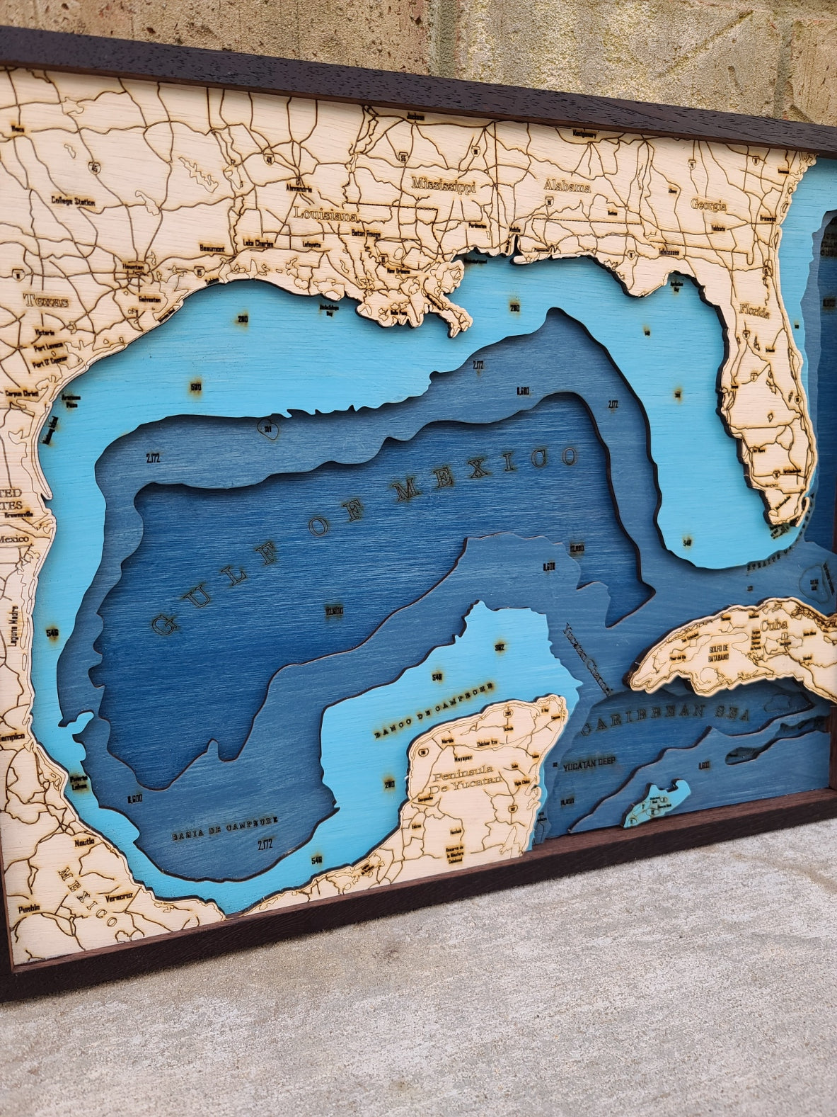 Gulf of Mexico Wood Art