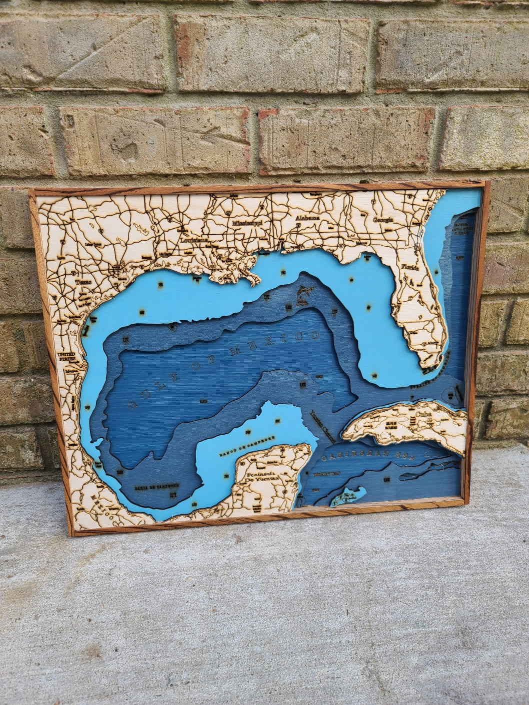 Gulf of Mexico Wood Art